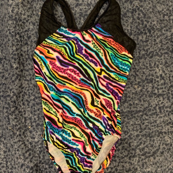 Animal Print w/ Lace Leotard - Picture 1 of 2